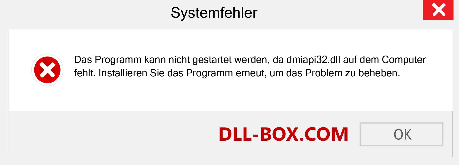 dmiapi32.dll-Datei fehlt?. Download für Windows 7, 8, 10 - Fix dmiapi32 dll Missing Error unter Windows, Fotos, Bildern