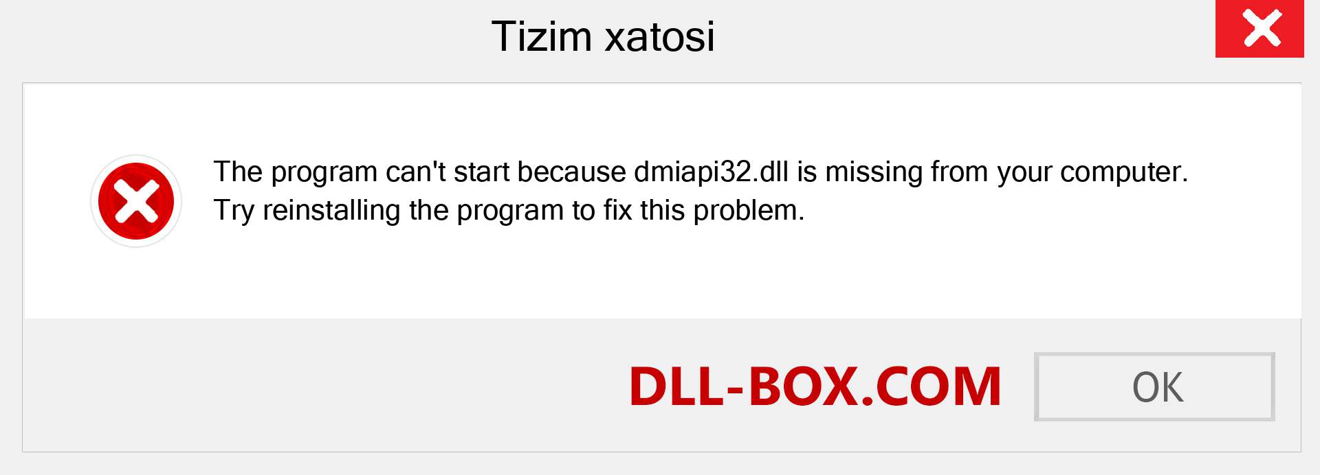 dmiapi32.dll fayli yo'qolganmi?. Windows 7, 8, 10 uchun yuklab olish - Windowsda dmiapi32 dll etishmayotgan xatoni tuzating, rasmlar, rasmlar